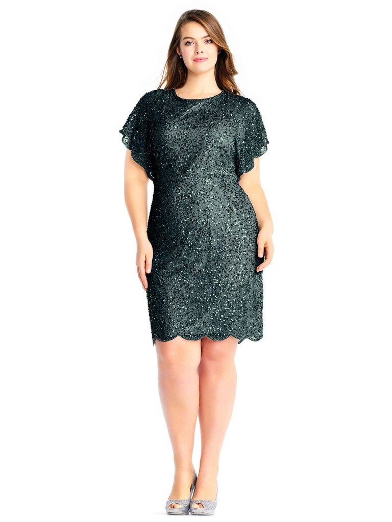 shimmer dress plus size