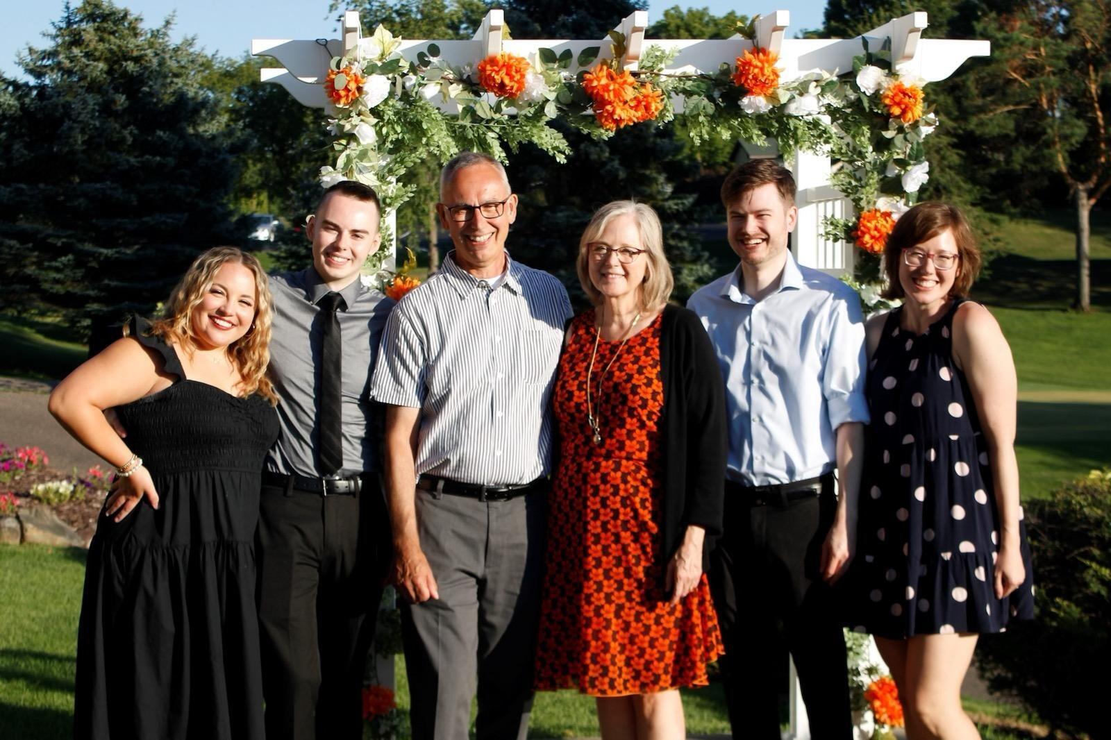 The Oman family and Maddie at Jon's cousins wedding!