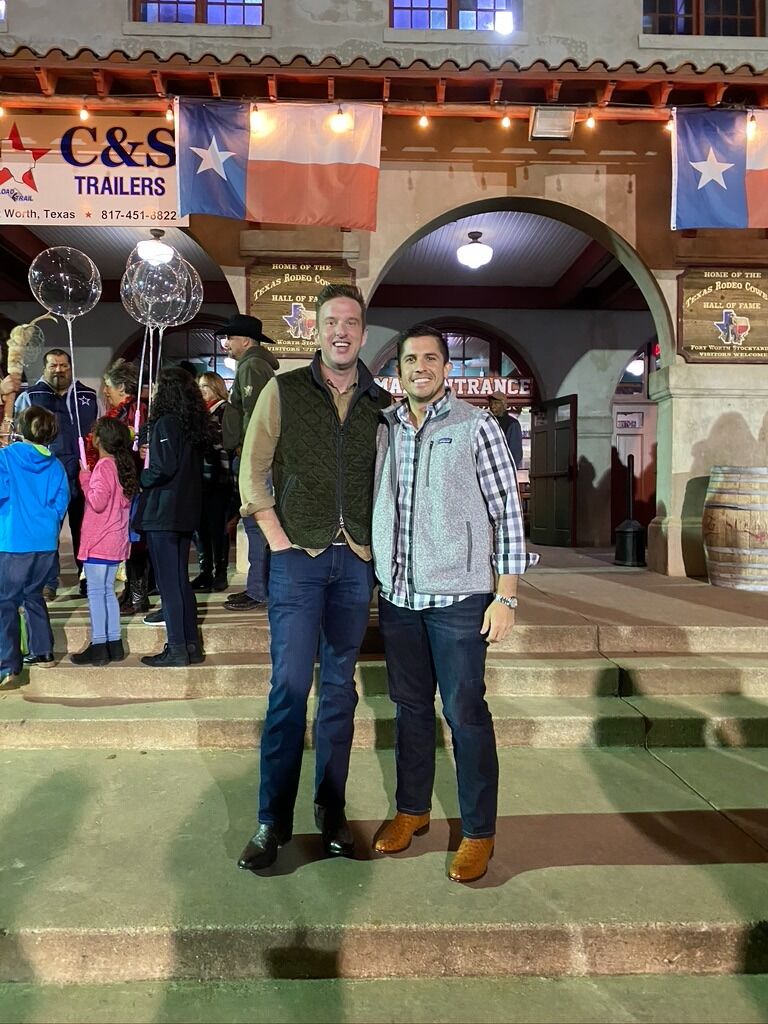 Celebrating Christmas at the Fort Worth Stockyards. After 20 years in Dallas it took a guy from Chicago to drag Adam to the rodeo.