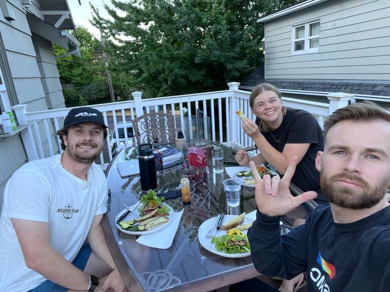 This is a pic from when I was in Texas for two weeks and Hunter would send over pics to keep me in the loop. 