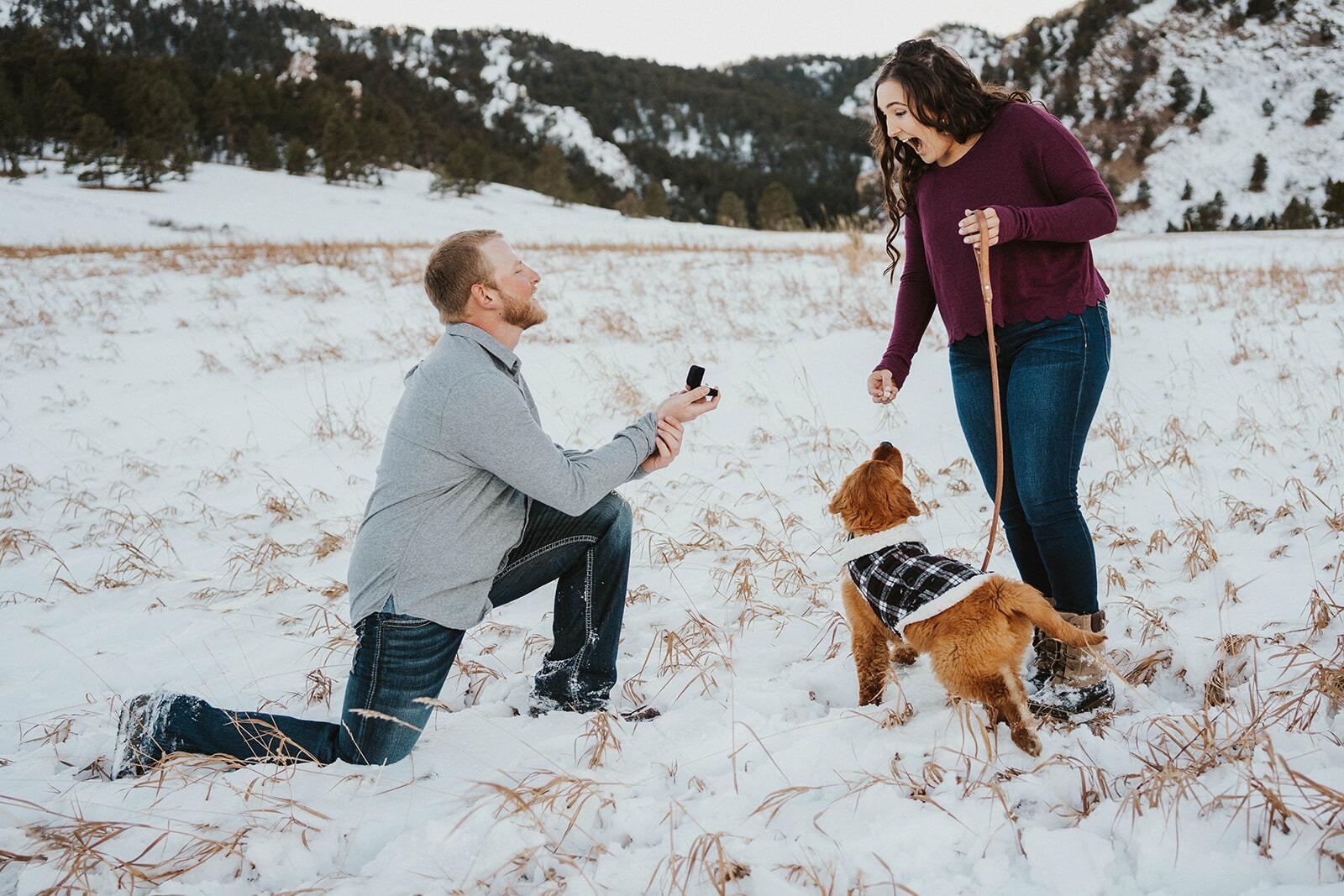 Chad had plans all along to propose during the photoshoot! After 4 and a half years of dating, we are engaged!! 