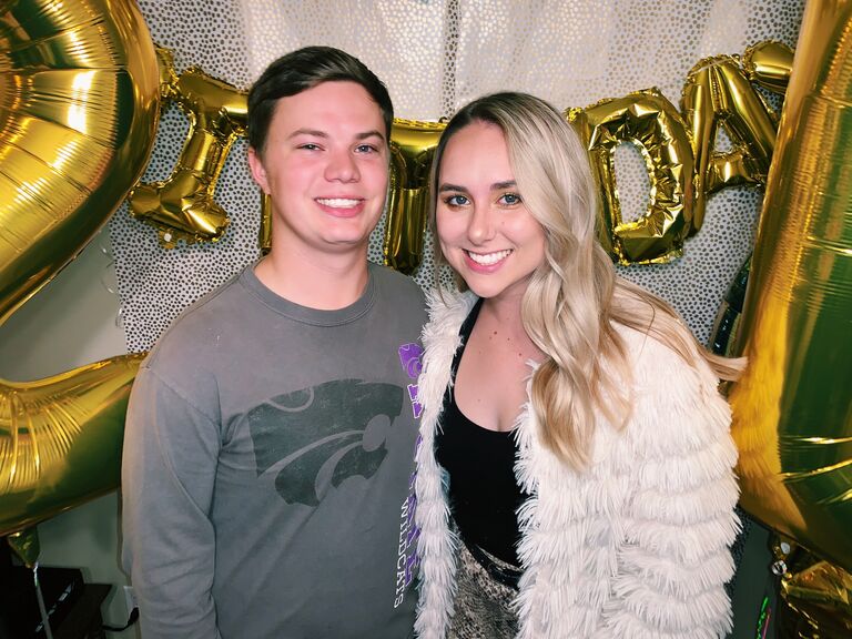 Brenna's 21st Birthday Party! (Yes, OU lost to K-State that morning. Yes, Ross was excited)