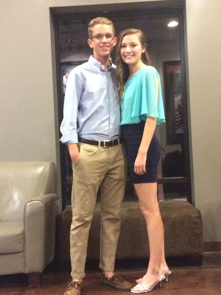 Our first day as a couple!