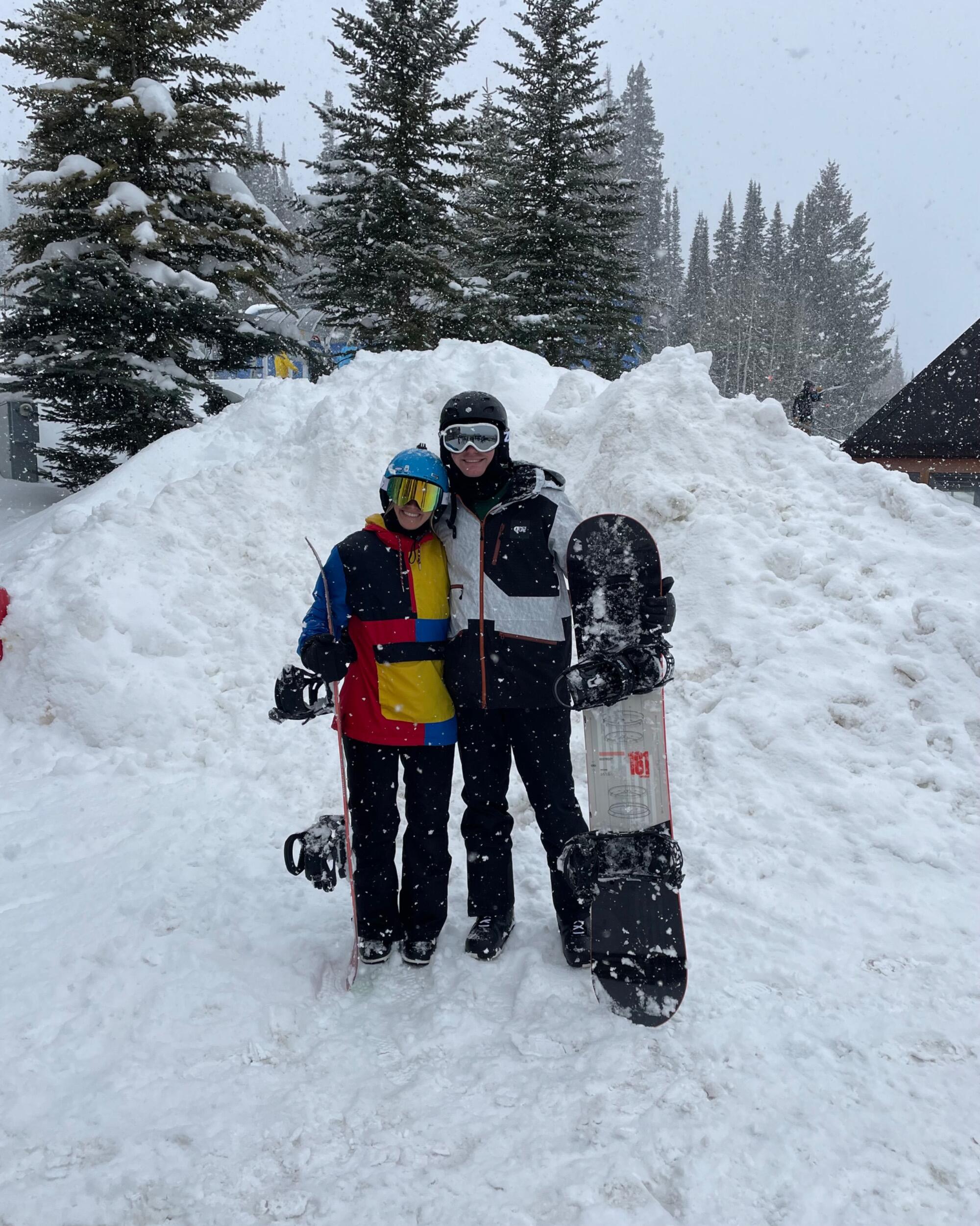 first snow boarding date 