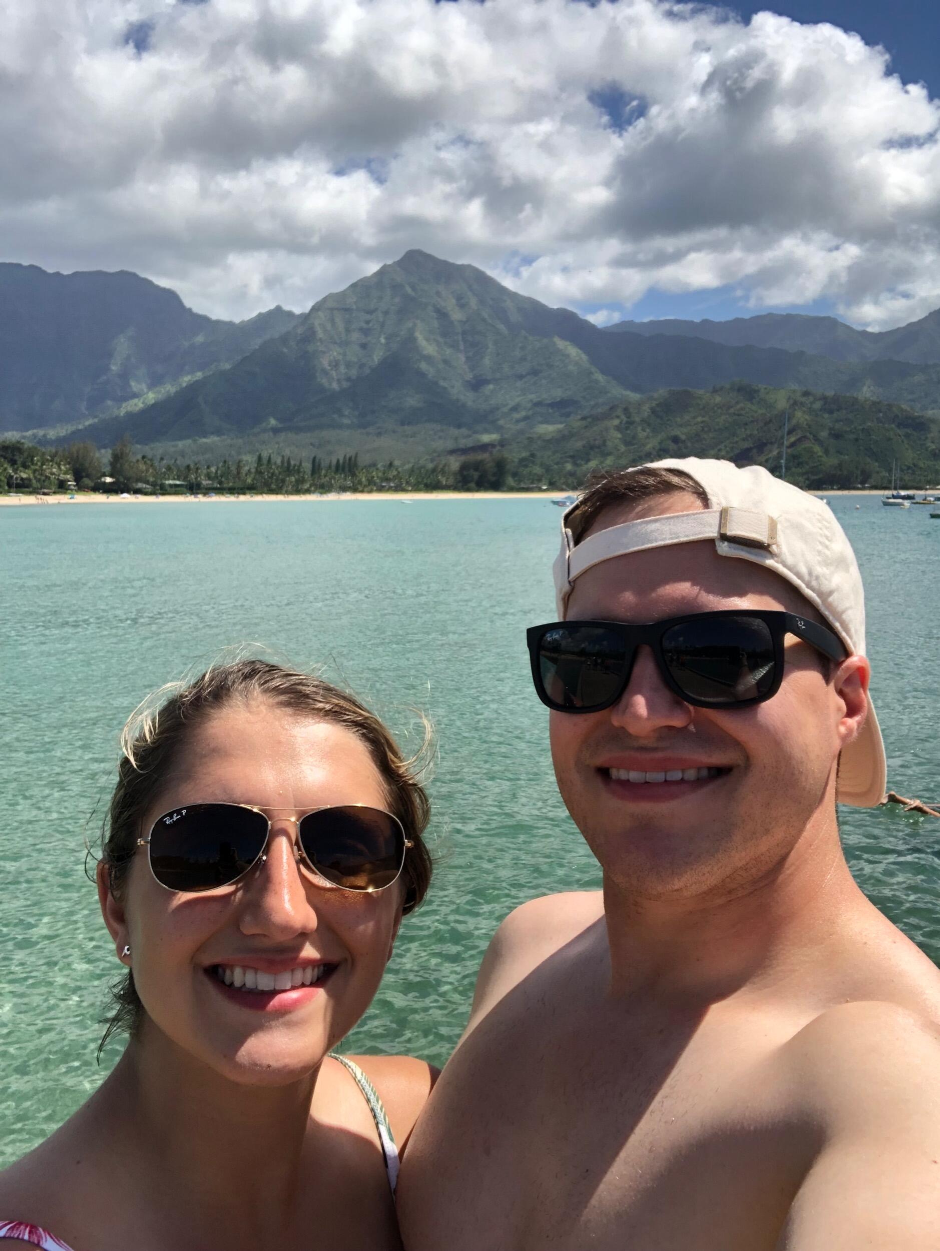After paddle boarding to Hanalei Bay to see the namesake of one of Marisa's favorite Kona beers. 