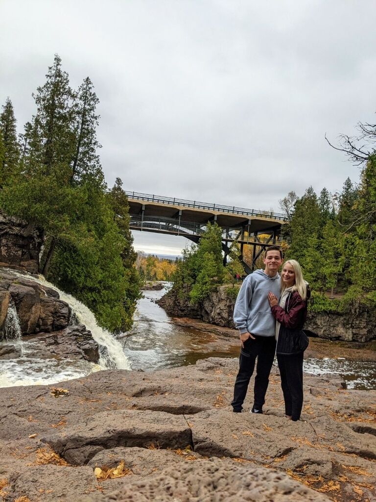 We bought a camper together and went on our first camping trip to Minnesota.