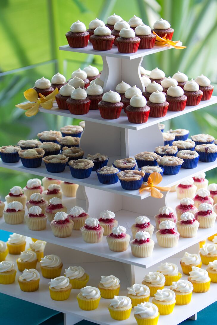 Tower Of Miniature Desserts At Reception