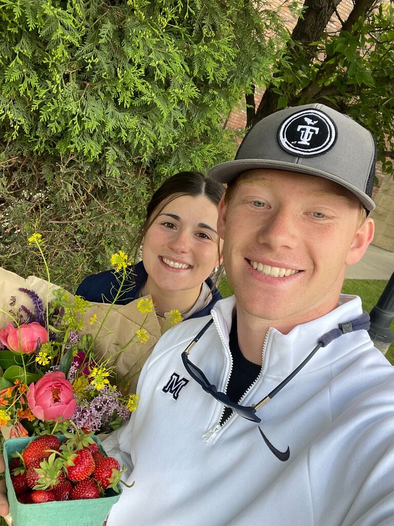 First farmer's market together