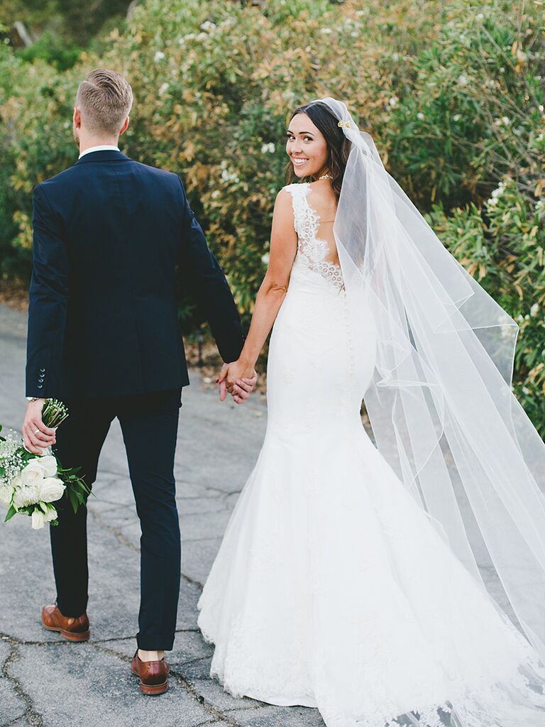 wedding hair with veil