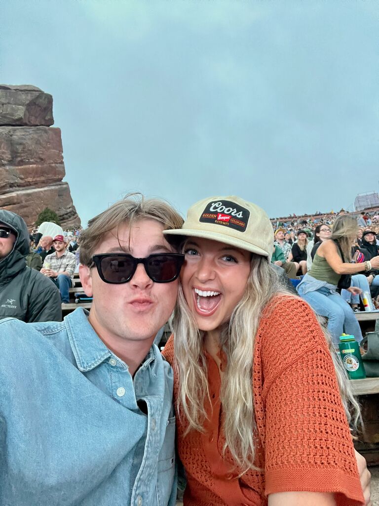 Celebrating my 23rd birthday at Red Rocks!
We love the band Caamp!