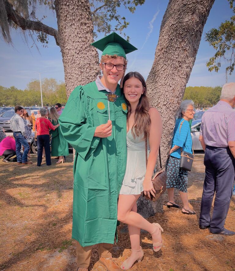 Bryce's Turn! The couple celebrated him graduating from USF with a Bachelors degree in Business Management.