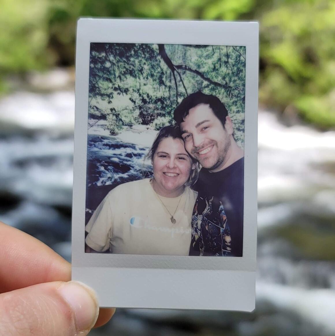 Our 1 year anniversary!  We went back to the hiking trial were it all began.
