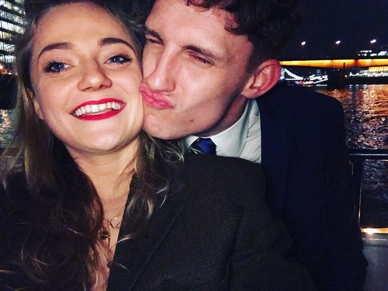 Amy and Declan at the 2017 QMFC boat party.
