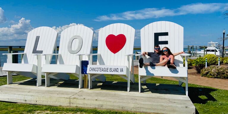 Our first vacation together to Chincoteague Island. 