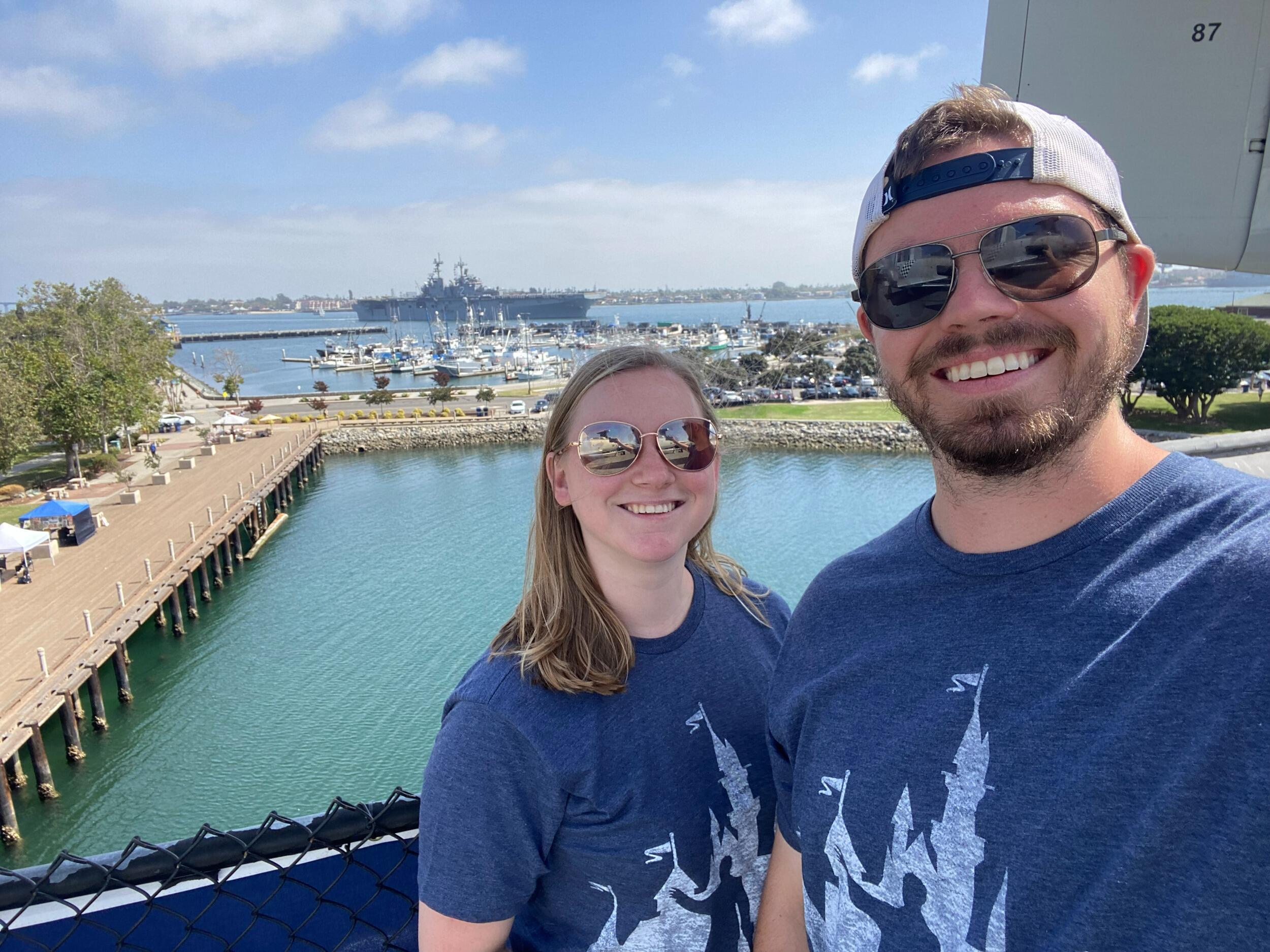 Enjoying the beautiful ocean views in sunny San Diego!