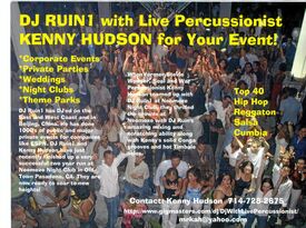 DJ Ruin1 & Percussionist Kenny Hudson - DJ - Anaheim, CA - Hero Gallery 3
