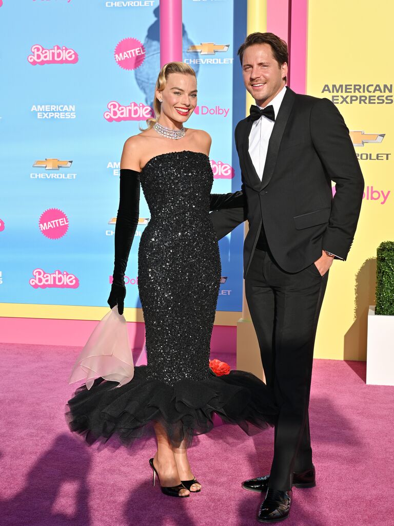 Margot Robbie and husband Tom Ackerley at the world premiere of Barbie