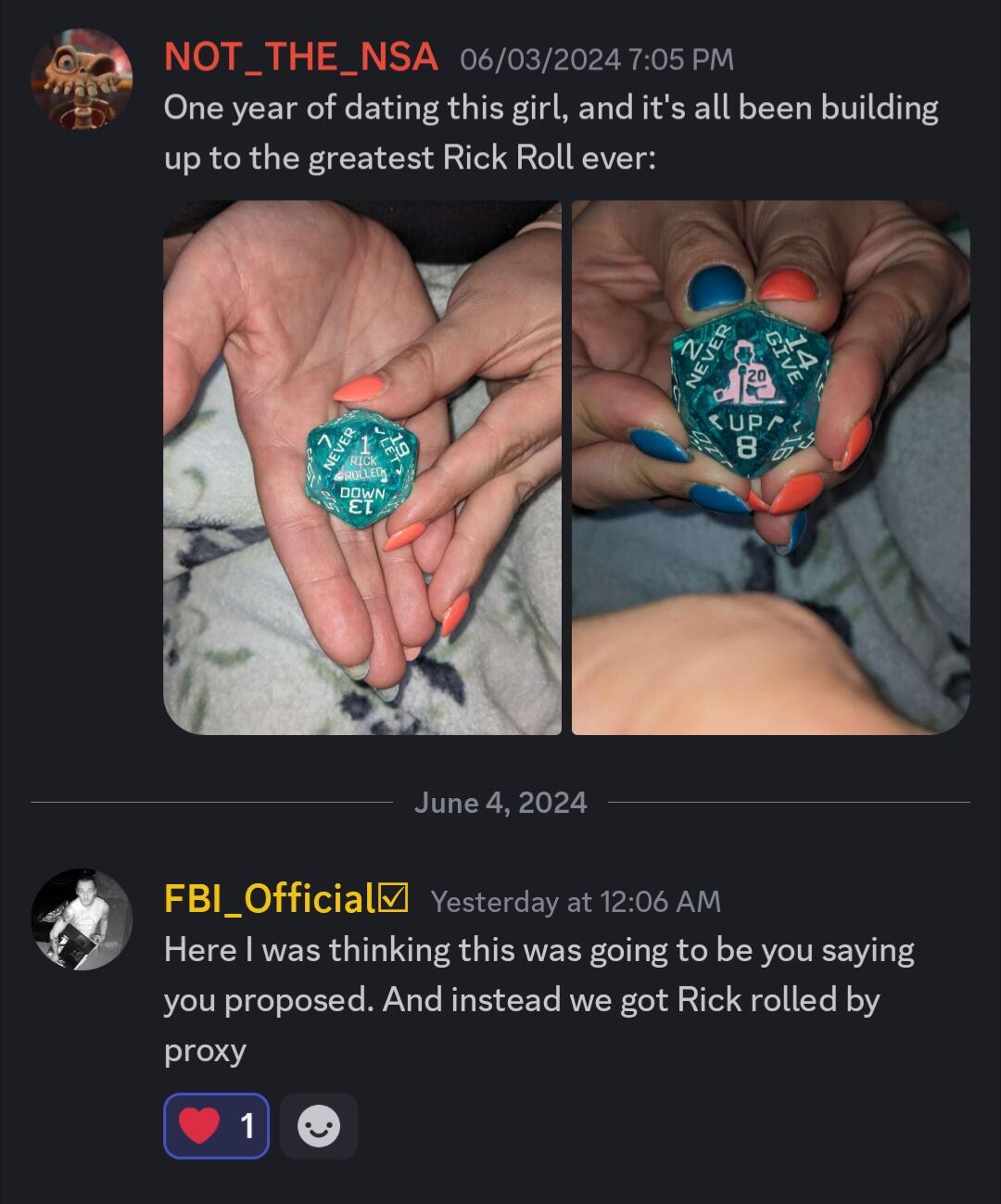 Even my friends saw it coming.