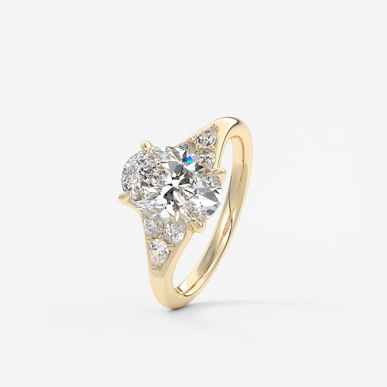 Frank Darling oval cut engagement ring