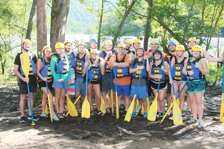 White water rafting in West Virginia with friends!