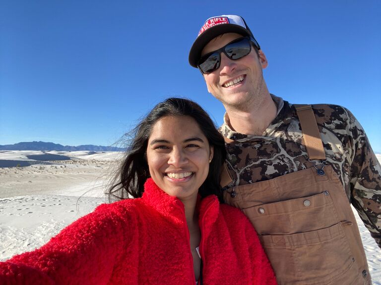 They went to another national park in white sands. They are officially 3 down on their scratch-off list.