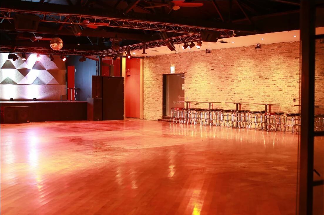 Open area dance hall for Euphoria themed party